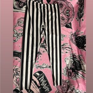 Beetlejuice Striped leggings/tights